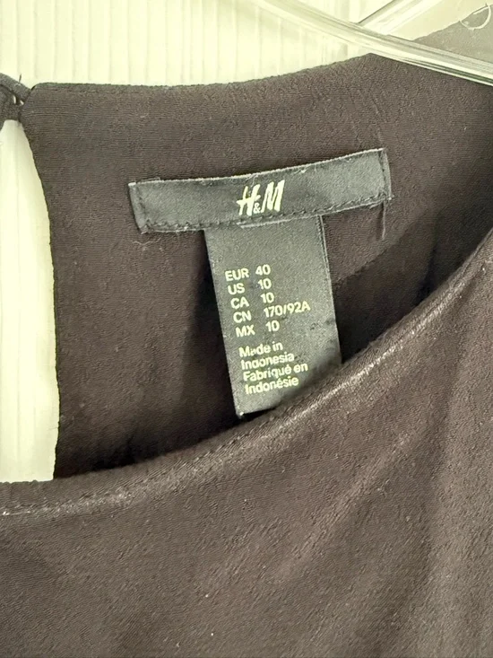 H&M Black and White Layered Short-Sleeve Tunic - Picture 2 of 5